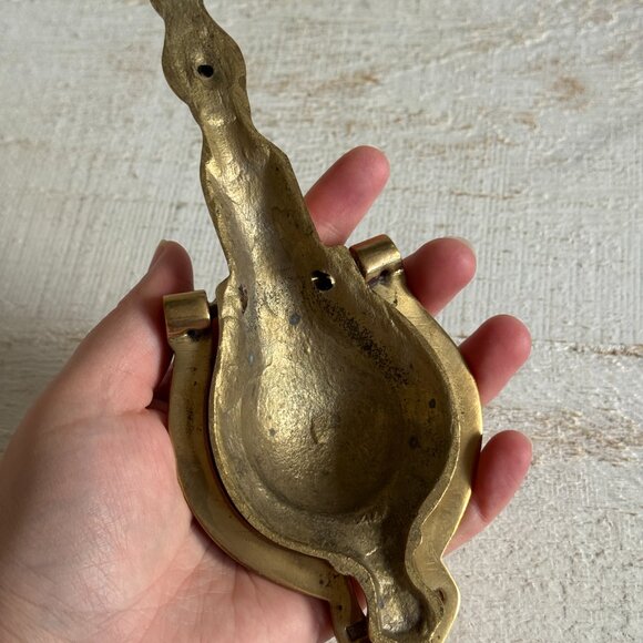 Vintage Traditional Brass Door Knocker - Metal Vintage Door Knocker Hardware - Picture 9 of 10